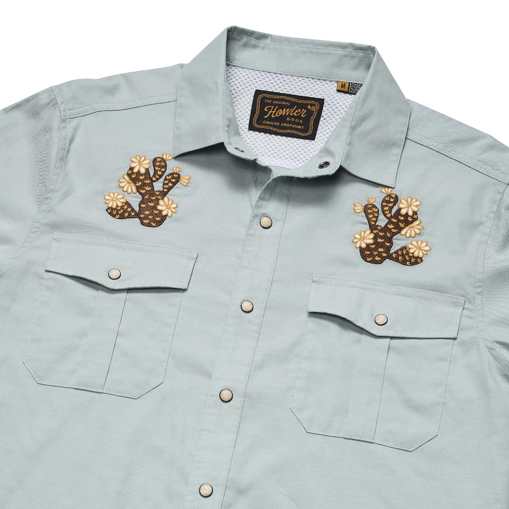 Howler Brothers Gaucho Snapshirt Men's in Prickly Pears